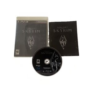 The Elder Scrolls V Skyrim Sony Playstation 3 PS3 Complete Game Manual & Case